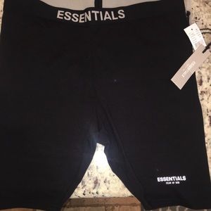 Fear of God Essentials Black Bicycle shorts XL